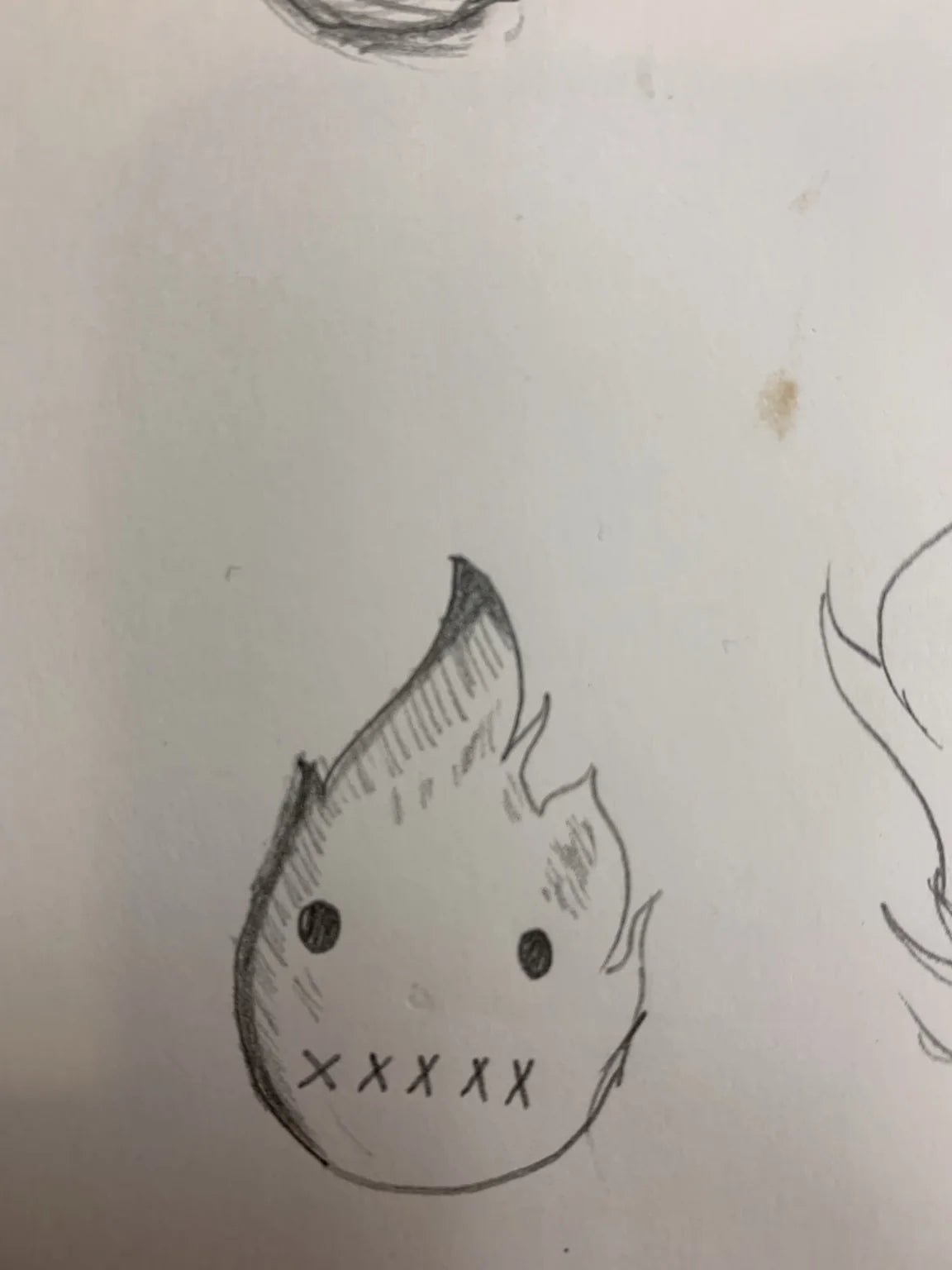 The original hand-drawn Rizo flame character